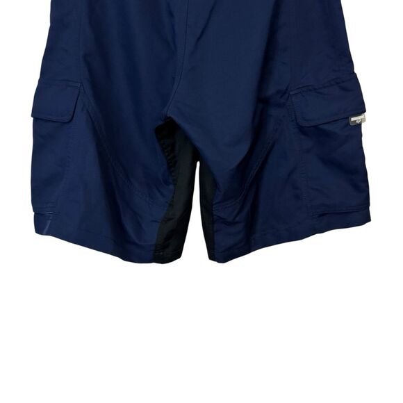 Fox Racing Mens Size 30 Swim Board Shorts Cargo Blue Black Colorblock - Picture 11 of 13